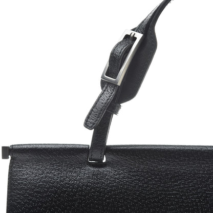 Gucci Pebbled Calfskin Top Handle Bag Black 8 of 11