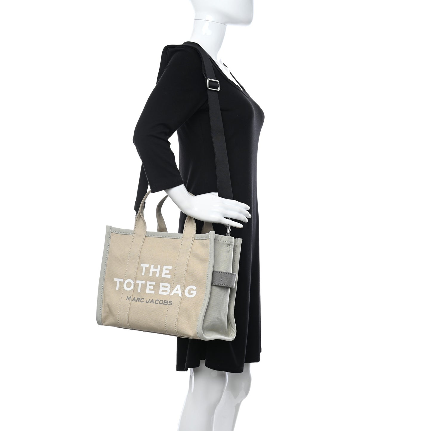 Cotton Canvas Medium The Traveler Tote Bag Beige