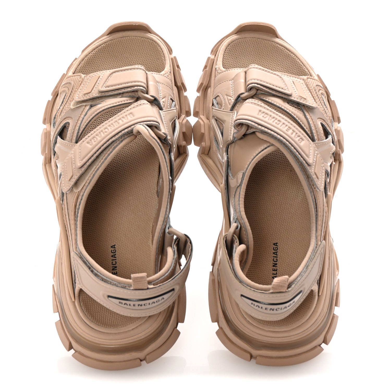 Balenciaga Neoprene Rubber Womens Track Sandals 40 Full Beige 2 of 10