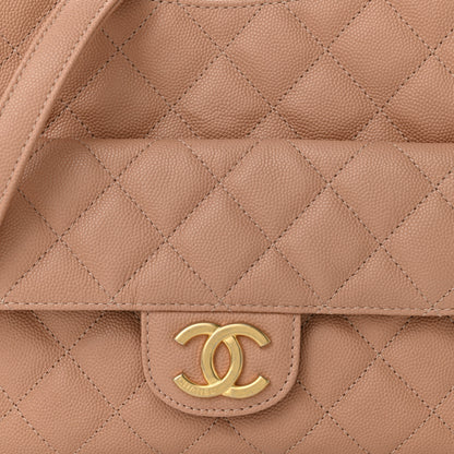 Chanel Caviar Quilted Wavy CC Hobo Beige 8 of 10