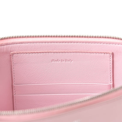 Celine Lambskin Bi-Color Solo Clutch Pouch Pale Pink Espresso 7 of 8