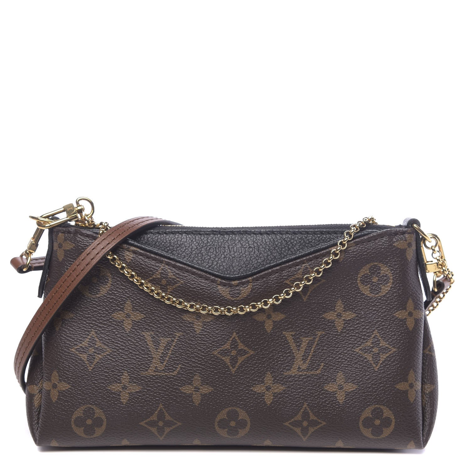 Louis Vuitton Monogram Pallas Clutch Black 1 of 11