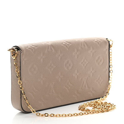 Louis Vuitton Empreinte Pochette Felicie Chain Wallet Tourterelle 4 of 14