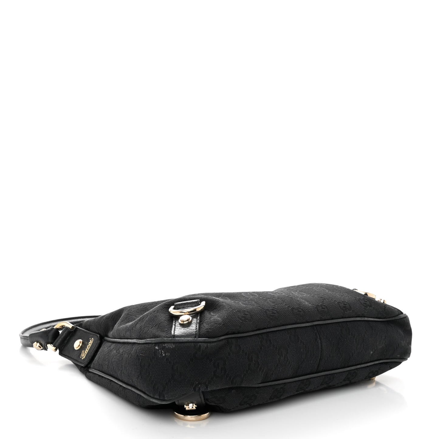 Monogram Medium Abbey D Ring Hobo Black