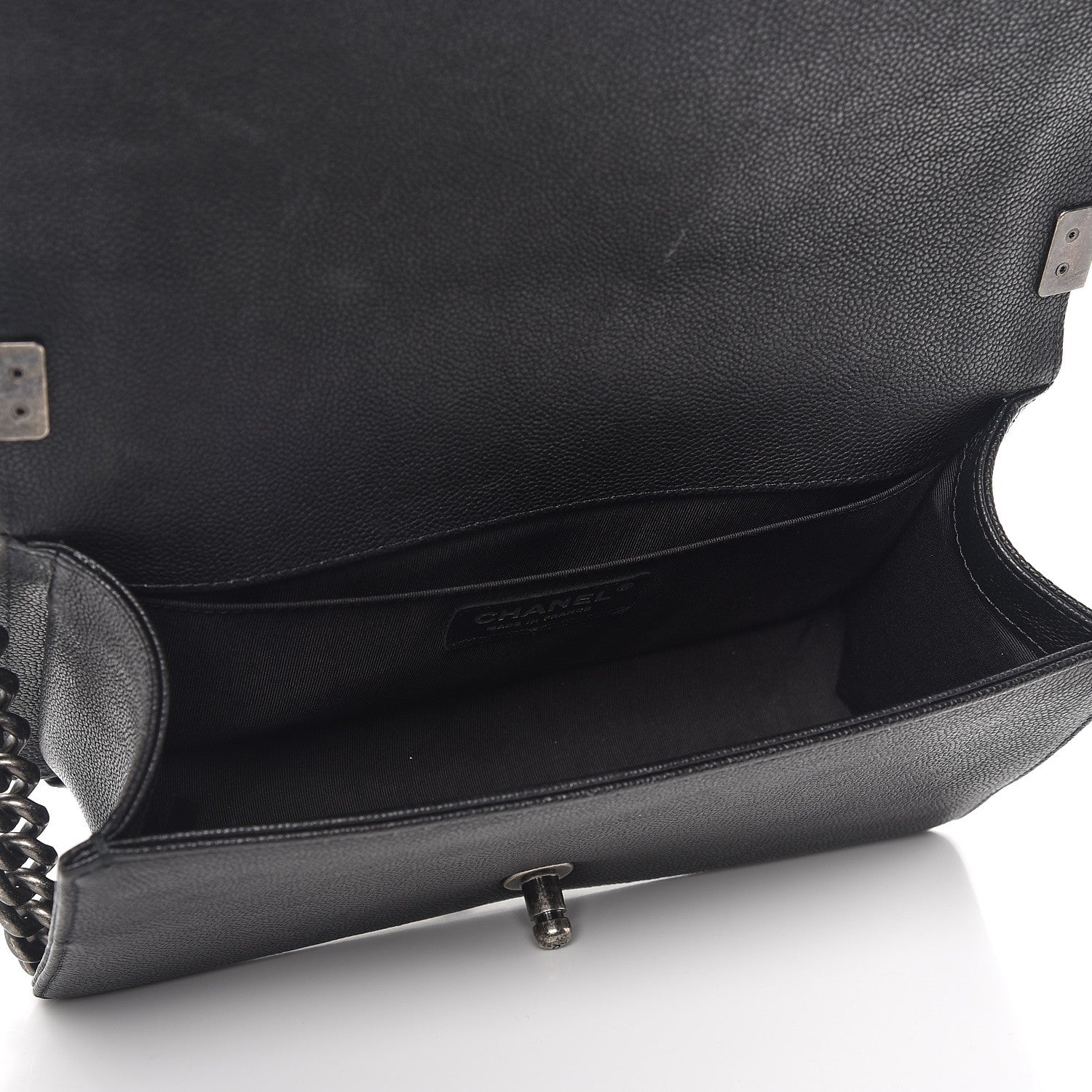 Chanel Caviar Quilted Medium Boy Flap Black 6 of 9