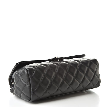 Chanel Lambskin Quilted Flap Cosmetic Case Black 4 of 9