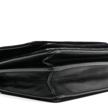 Saint Laurent Velvet Small Monogram Sunset Black 9 of 12