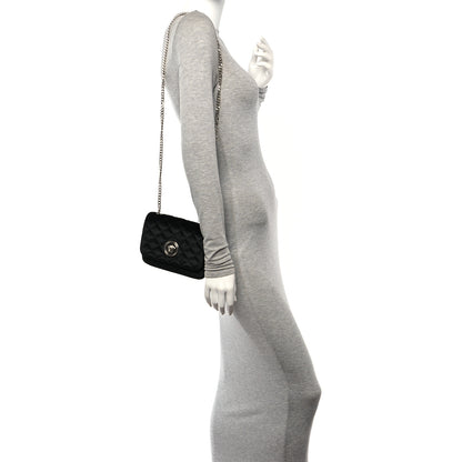 Versace Velvet Quilted Icon Crossbody Bag Black 2 of 13