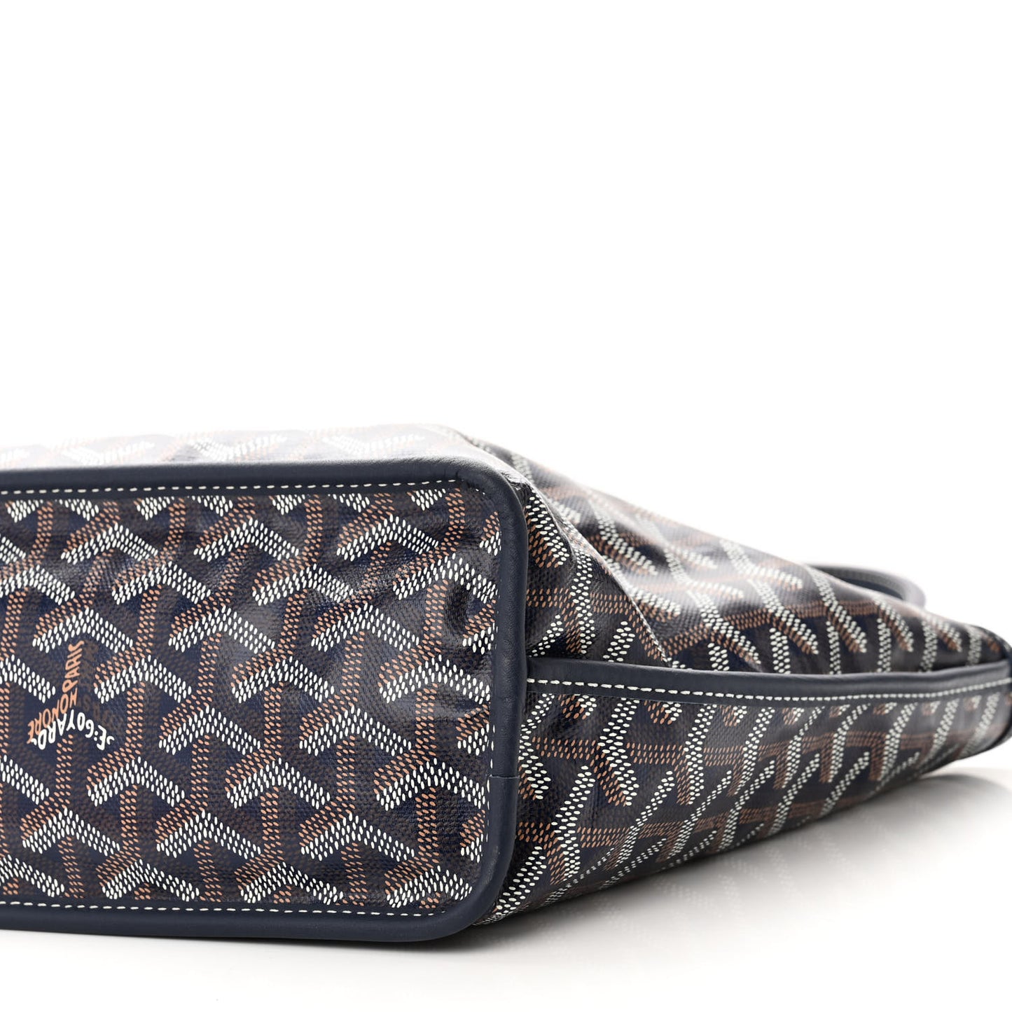 Goyardine Reversible Mini Anjou Navy