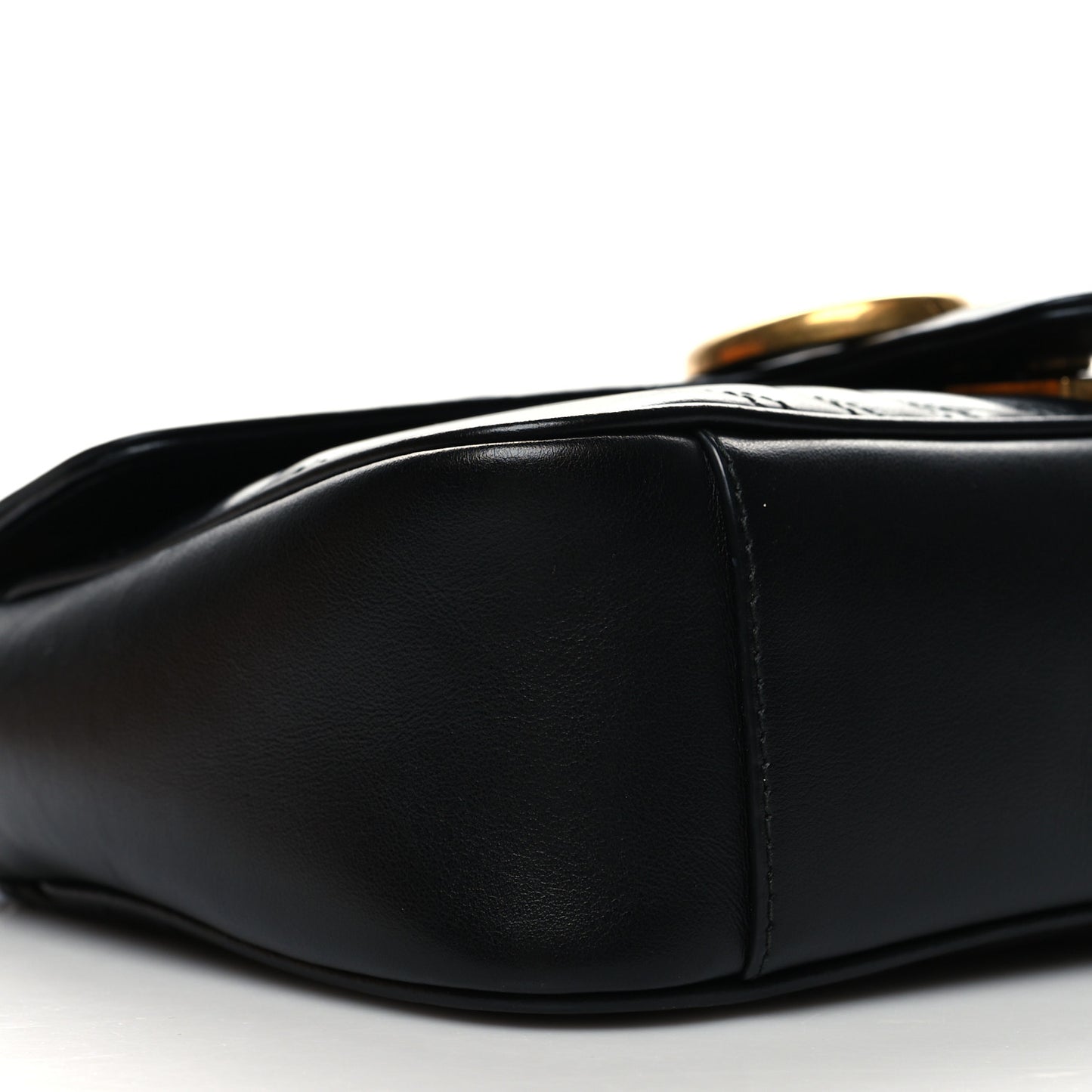 Calfskin Matelasse Small GG Marmont Shoulder Bag Black