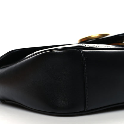 Gucci Calfskin Matelasse Small GG Marmont Shoulder Bag Black 9 of 10