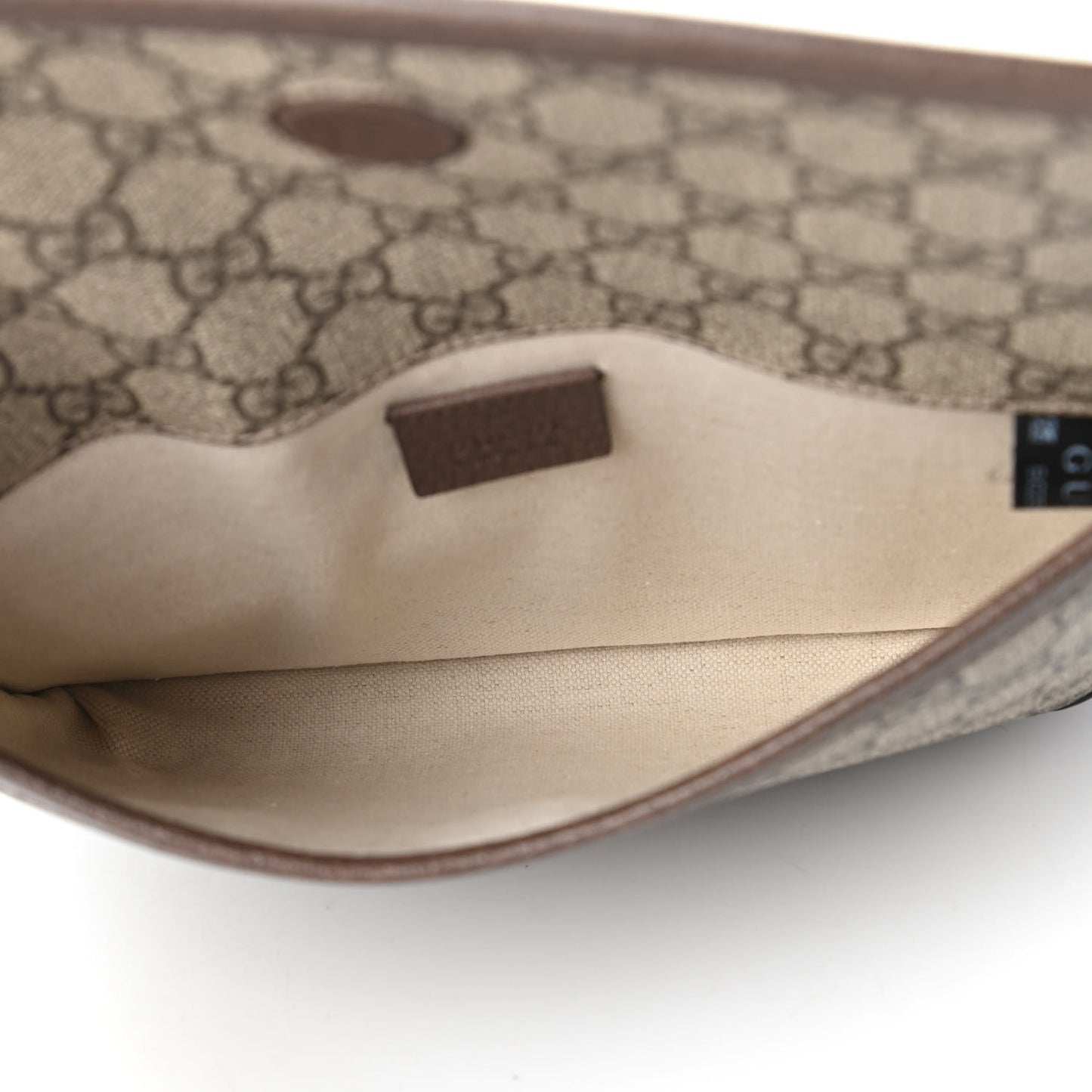 GG Supreme Monogram Neo Vintage Web Belt Bag Brown