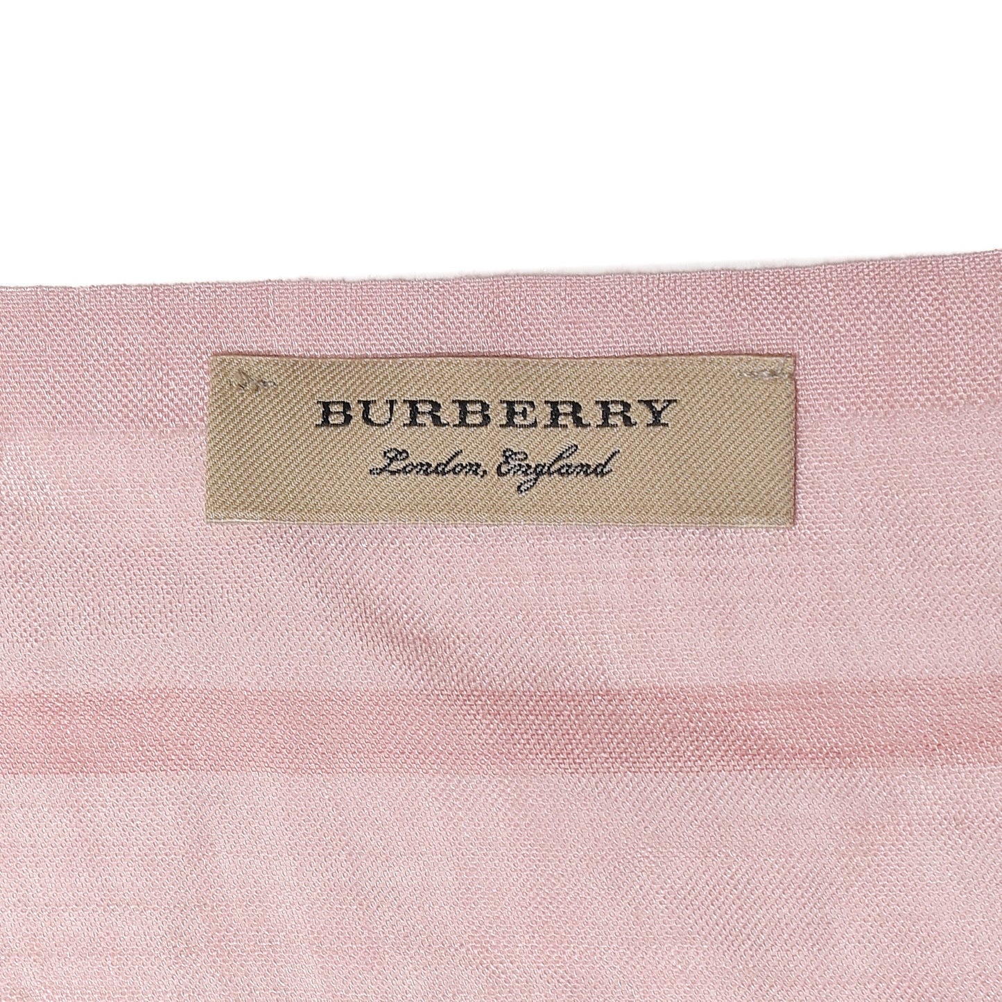 Wool Silk Gauze Giant Check Scarf Alabaster Pink