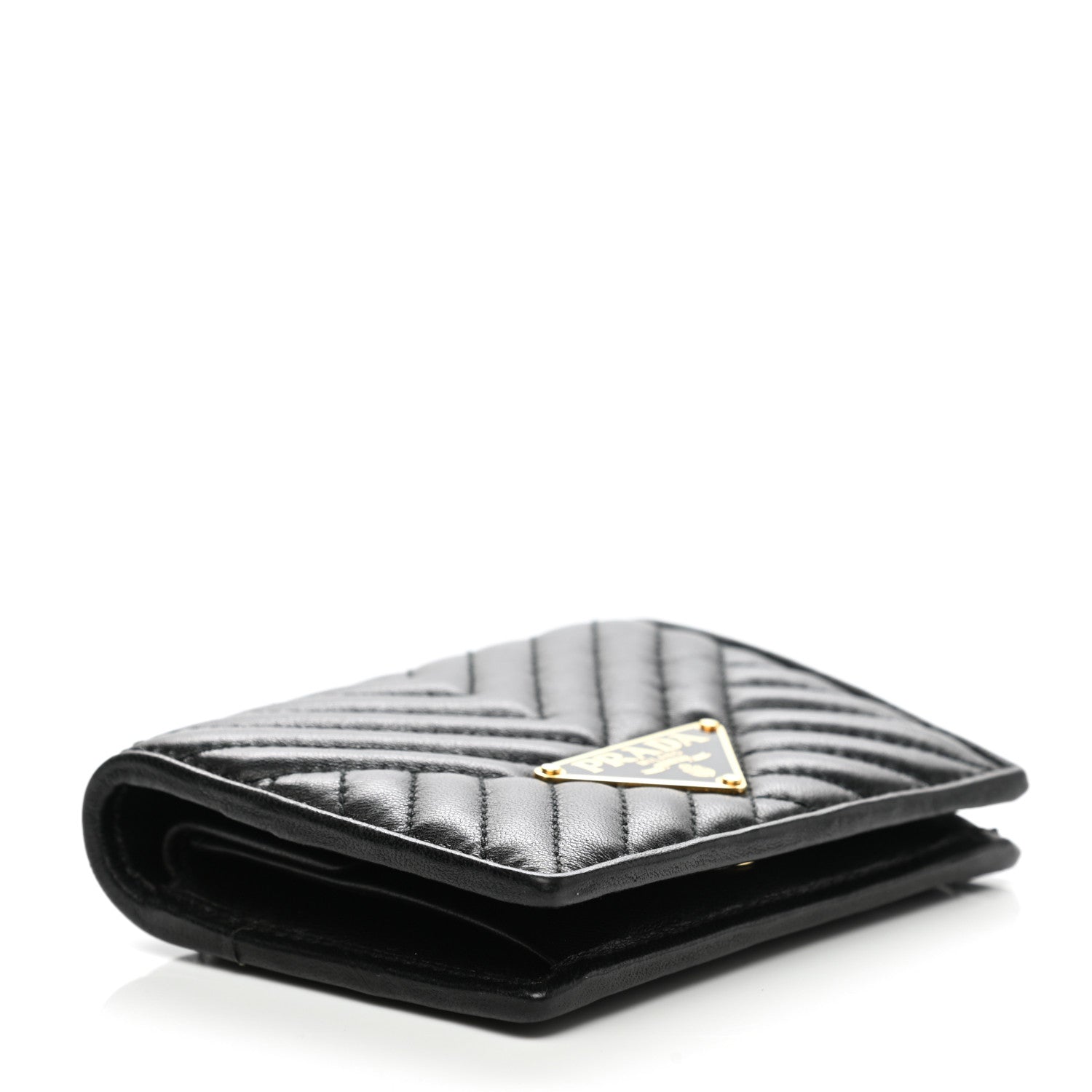 Prada Nappa Impunture Diagramme Wallet Black 4 of 9