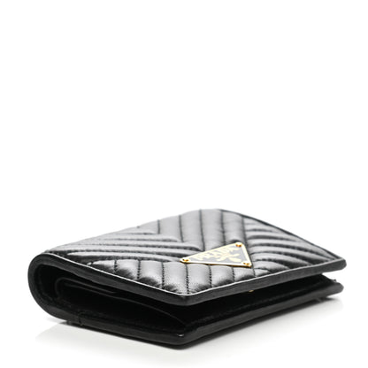 Prada Nappa Impunture Diagramme Wallet Black 4 of 9