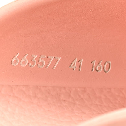 Gucci Rubber GG Monogram Perforated Elea Platform 55mm Lug Sole Sandals 41 Peachy Chic 9 of 9