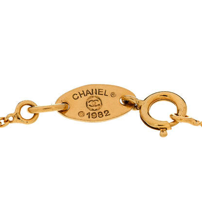 Chanel Crystal CC Chain Bracelet Gold 3 of 7