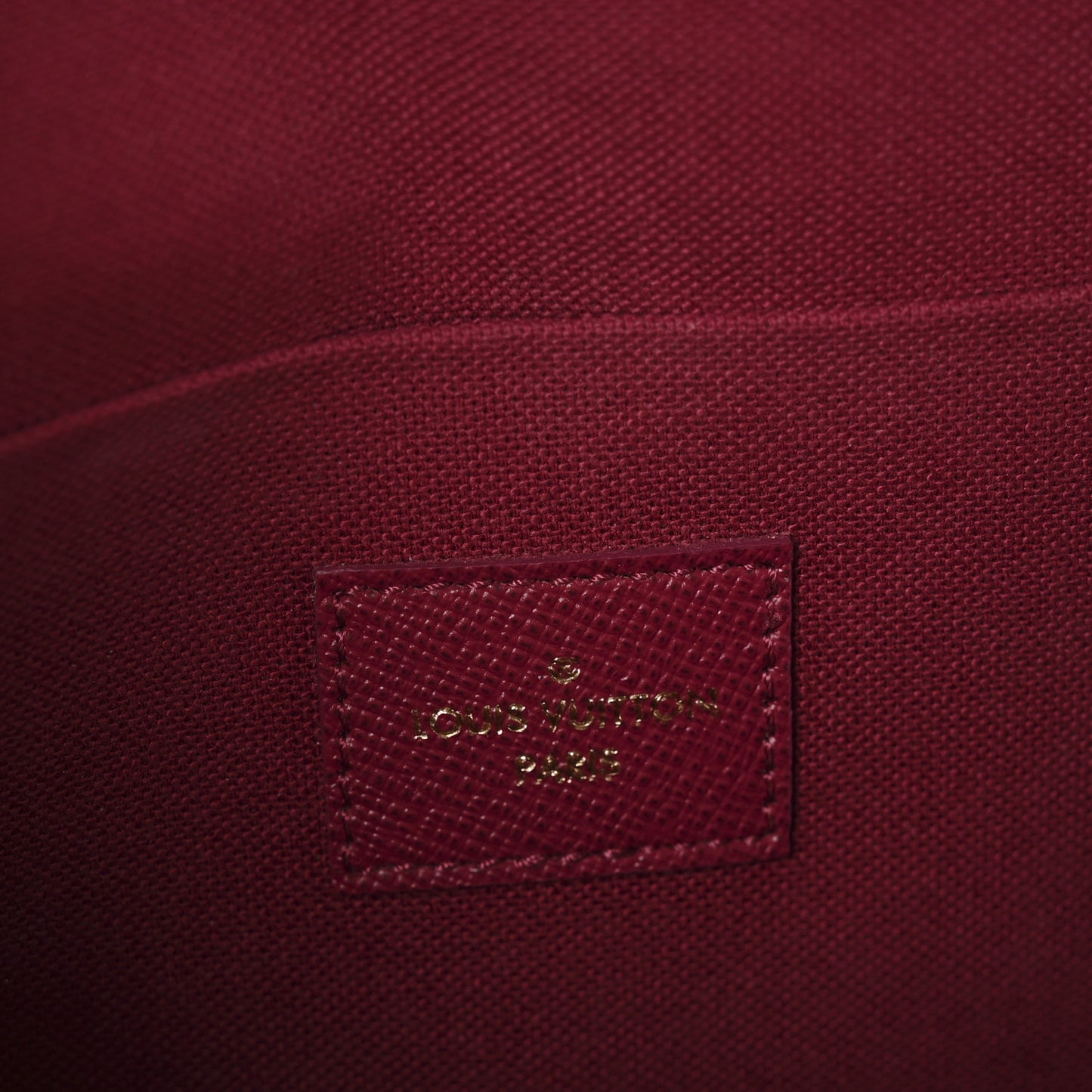 Monogram Pochette Felicie Chain Wallet Fuchsia
