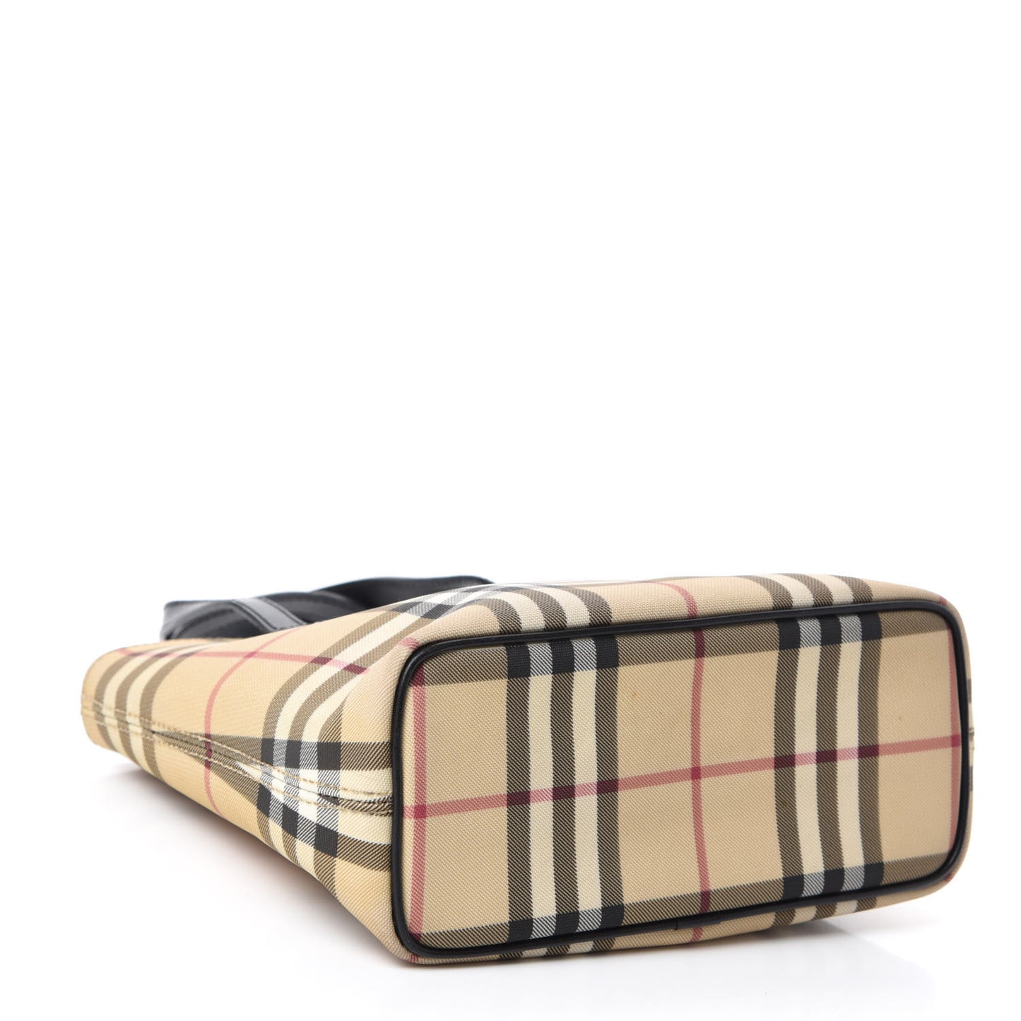 House Check Small Tote Black