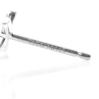 Tiffany Sterling Silver Small Paloma Picasso Graffiti X Stud Earrings 4 of 5