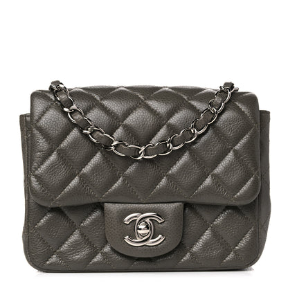 Chanel Caviar Quilted Mini Square Flap Dark Charcoal 1 of 16