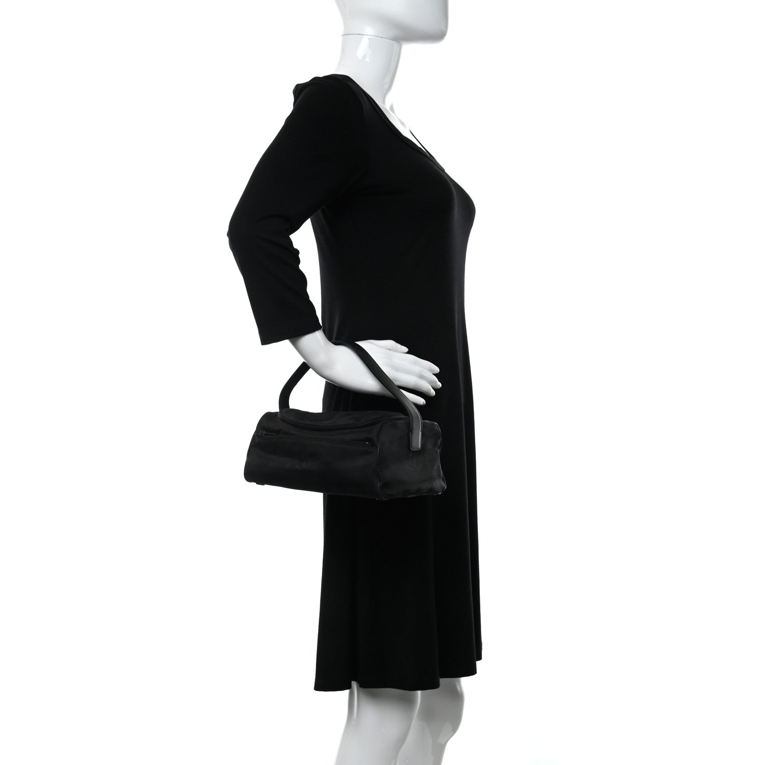 Chanel Nylon Travel Cosmetic Case Black 2 of 10