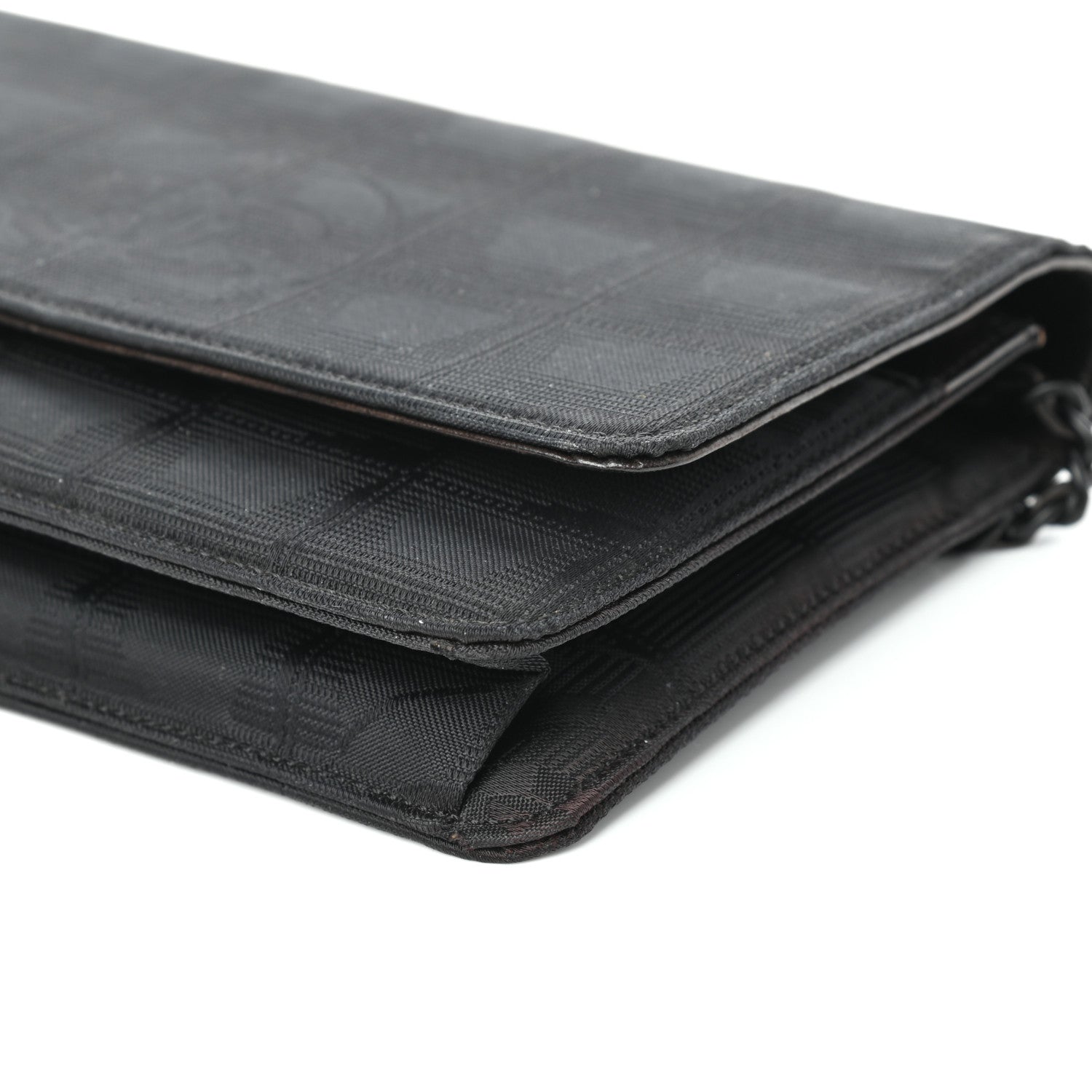 Chanel Nylon Travel Wallet On Chain WOC Black 9 of 9