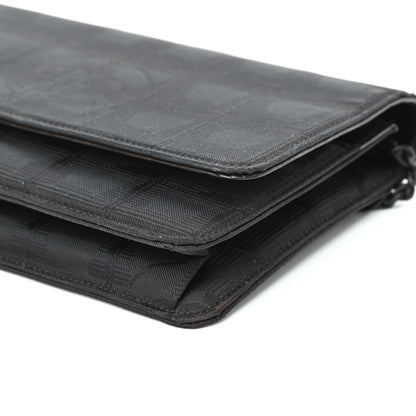 Chanel Nylon Travel Wallet On Chain WOC Black 9 of 9