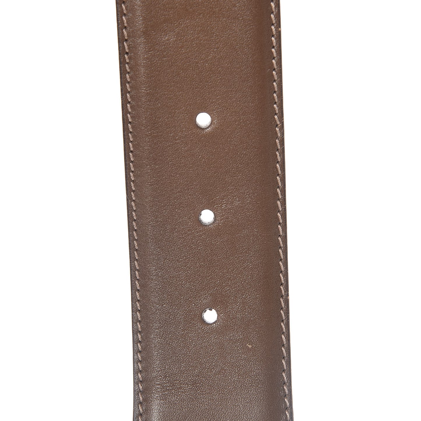 Calfskin Suede Interlocking G Belt 85 34 Brown
