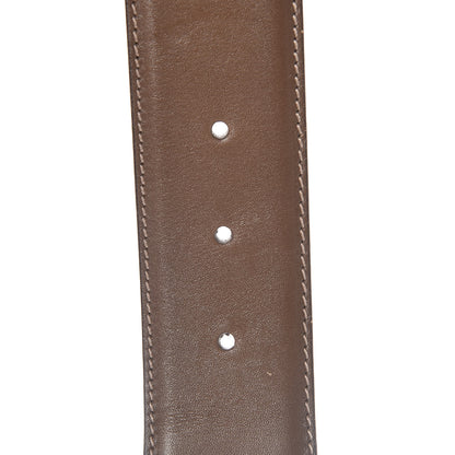 Gucci Calfskin Suede Interlocking G Belt 85 34 Brown 5 of 10