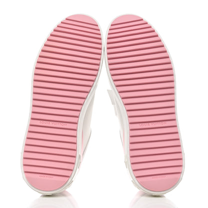 Louis Vuitton Calfskin Time Out Bow Sneakers 40 White Pink 5 of 8