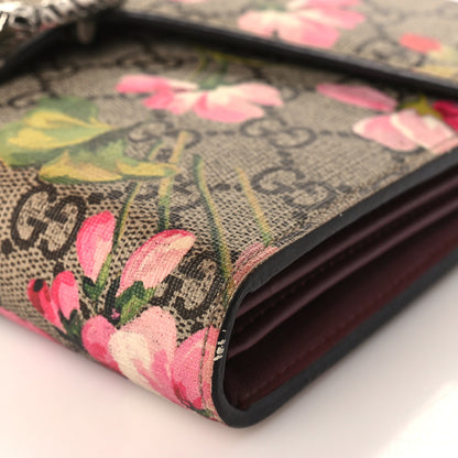Gucci GG Supreme Monogram Blooms Mini Dionysus Chain Wallet Beige Multicolor Dry Rose 9 of 11