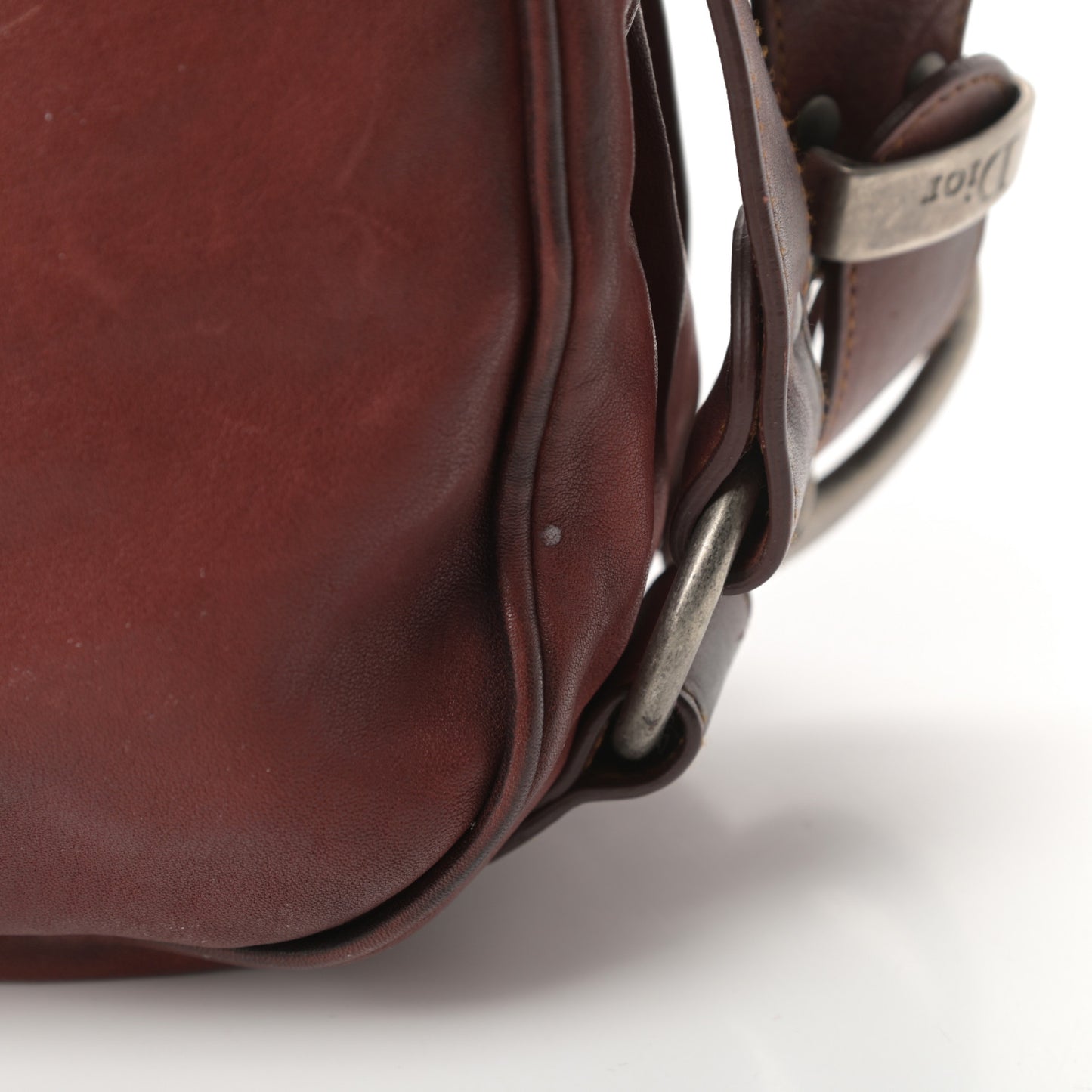 Calfskin Medium Gaucho Double Saddle Red