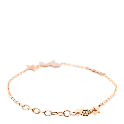 Christian Dior Crystal Diorable Lion Logo Bracelet Rose Gold 3 of 5