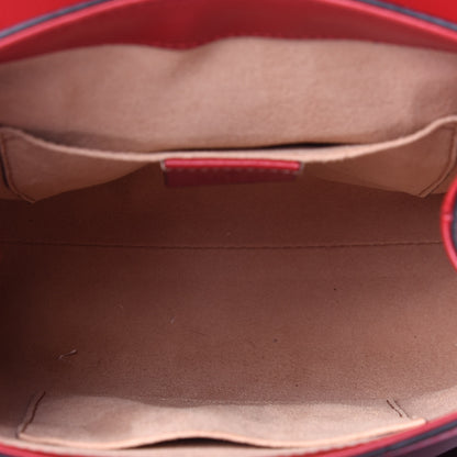 Gucci Guccissima Signature Padlock Backpack Hibiscus Red 4 of 14