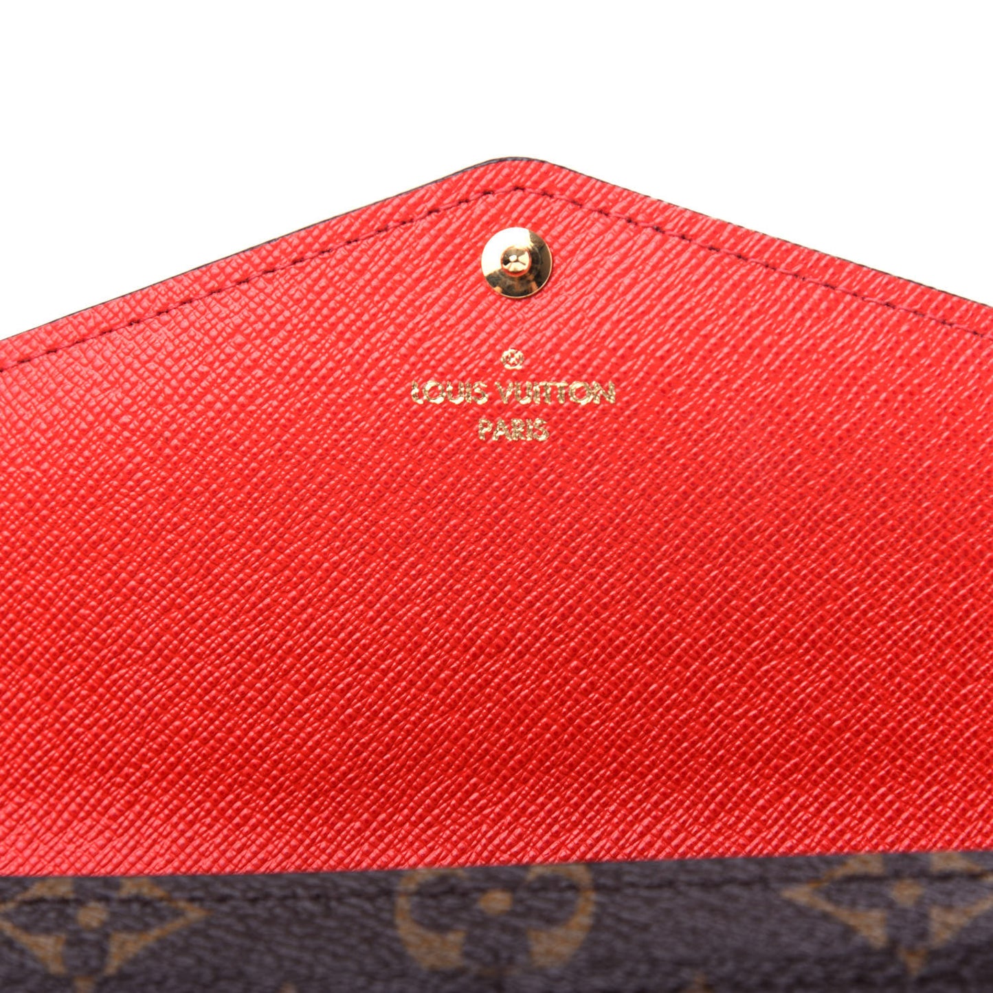 Monogram Sarah Wallet NM Coquelicot