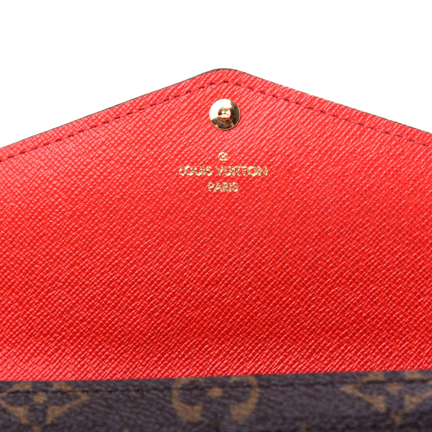 Louis Vuitton Monogram Sarah Wallet NM Coquelicot 6 of 6