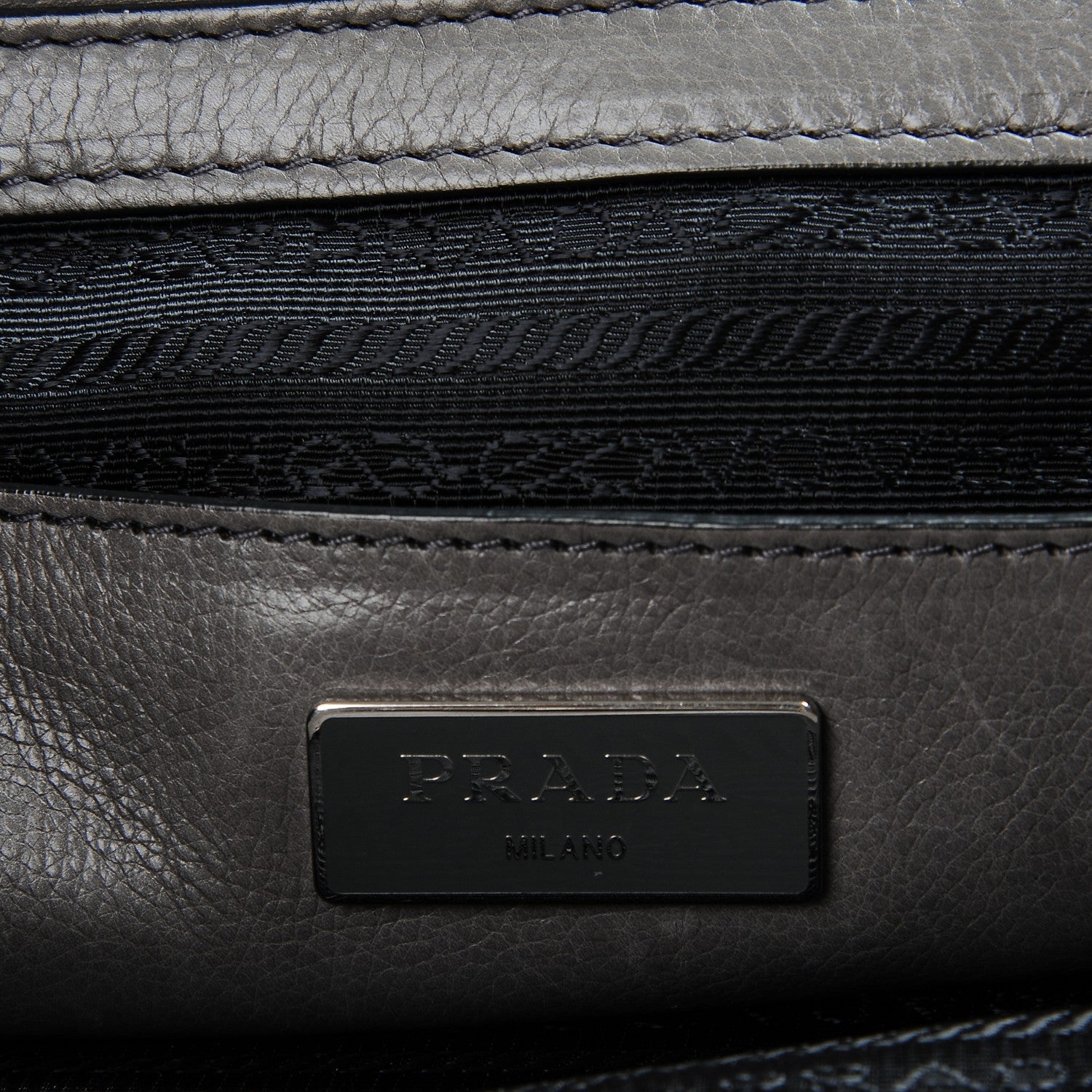 Prada Glace Calf Twin Pocket Tote Marmo 14 of 19