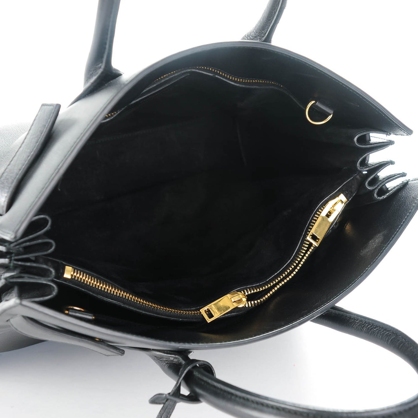 Calfskin Small Sac De Jour Black