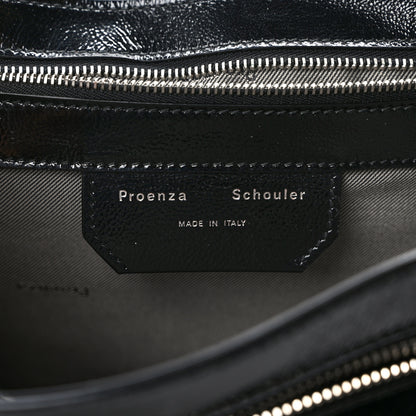 Proenza Schouler Crinkled Patent Calfskin Medium PS1 Satchel Black 6 of 8