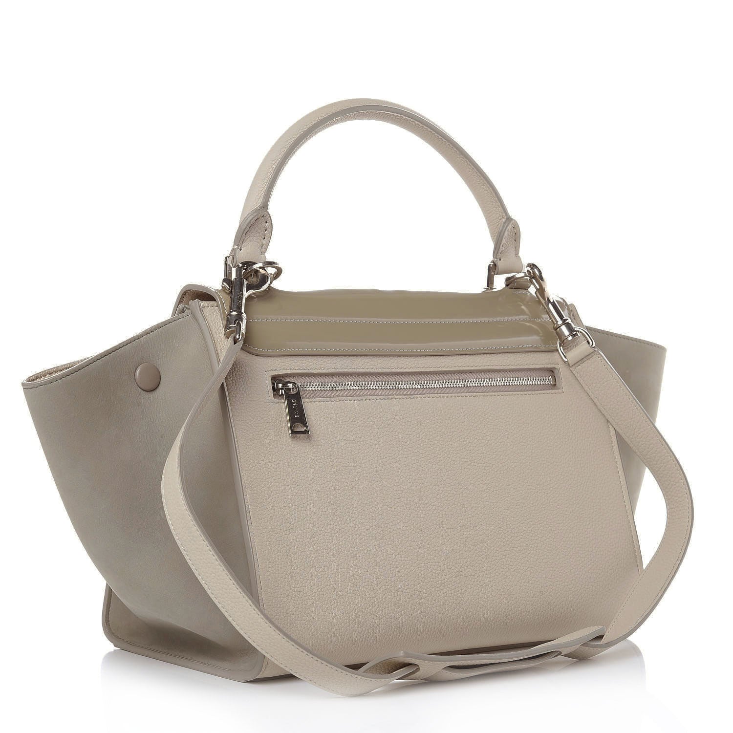 Celine Spazzolato Calfskin Nubuck Small Trapeze Quartz 3 of 8