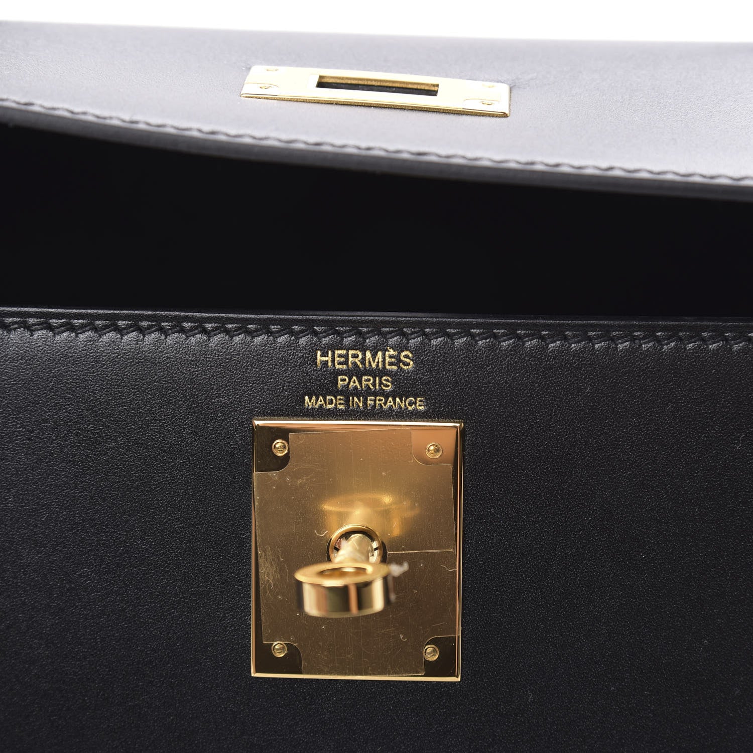 Hermes Tadelakt Kelly Sellier 28 Black 6 of 11