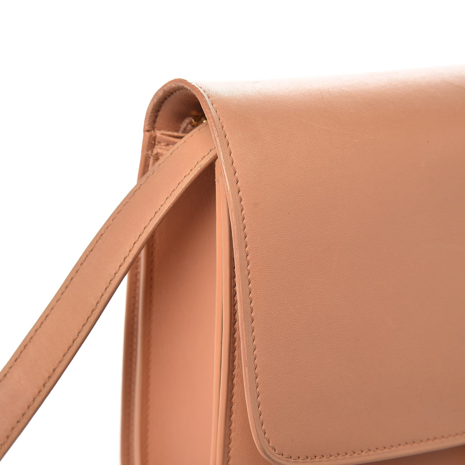 Celine Box Calfskin Medium Classic Box Flap Bag Nude 13 of 13
