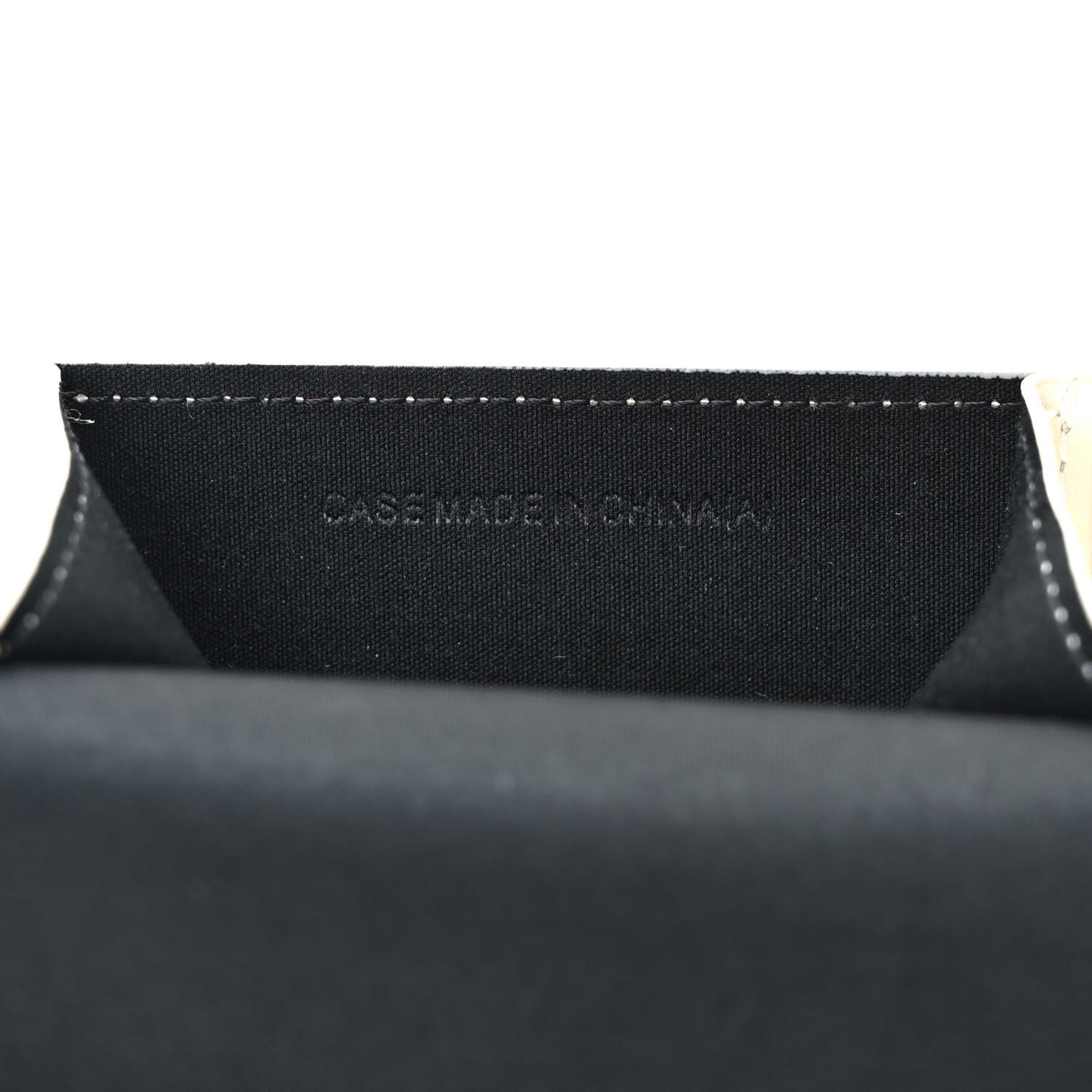 Smooth Calfskin Sunglasses Pouch White