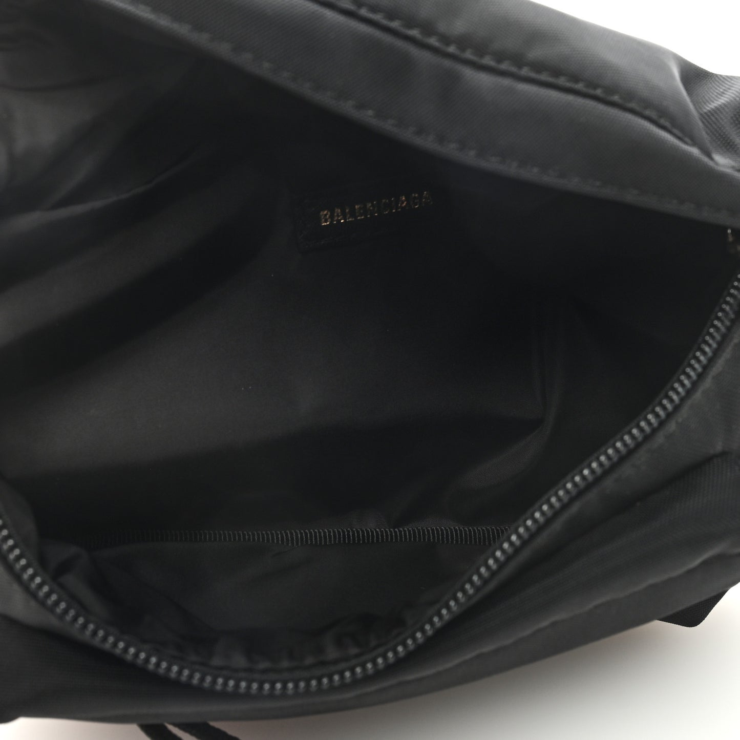 Sport Nylon Logo Embroidered Small Wheel Beltpack Black