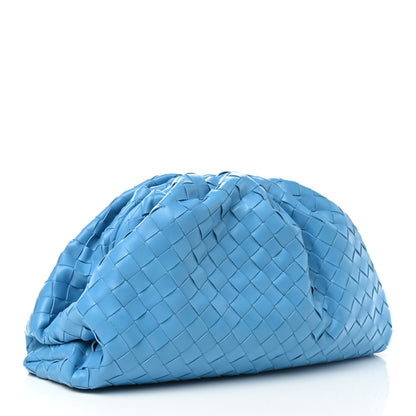 Bottega Veneta Nappa Maxi Intrecciato The Pouch Oversized Clutch Swimming Pool 3 of 9
