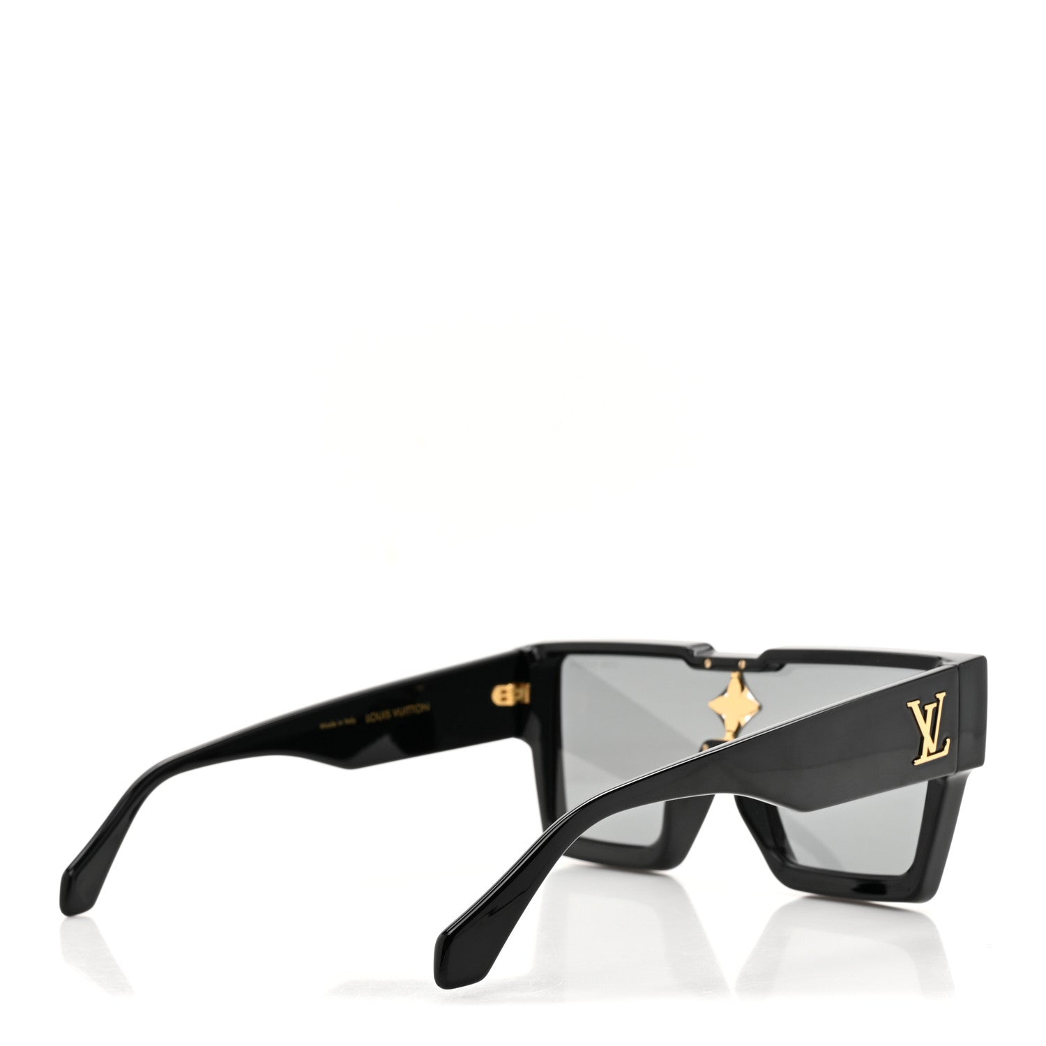 Louis Vuitton Acetate Swarovski Crystal Cyclone Sunglasses Z1578E Black 4 of 8