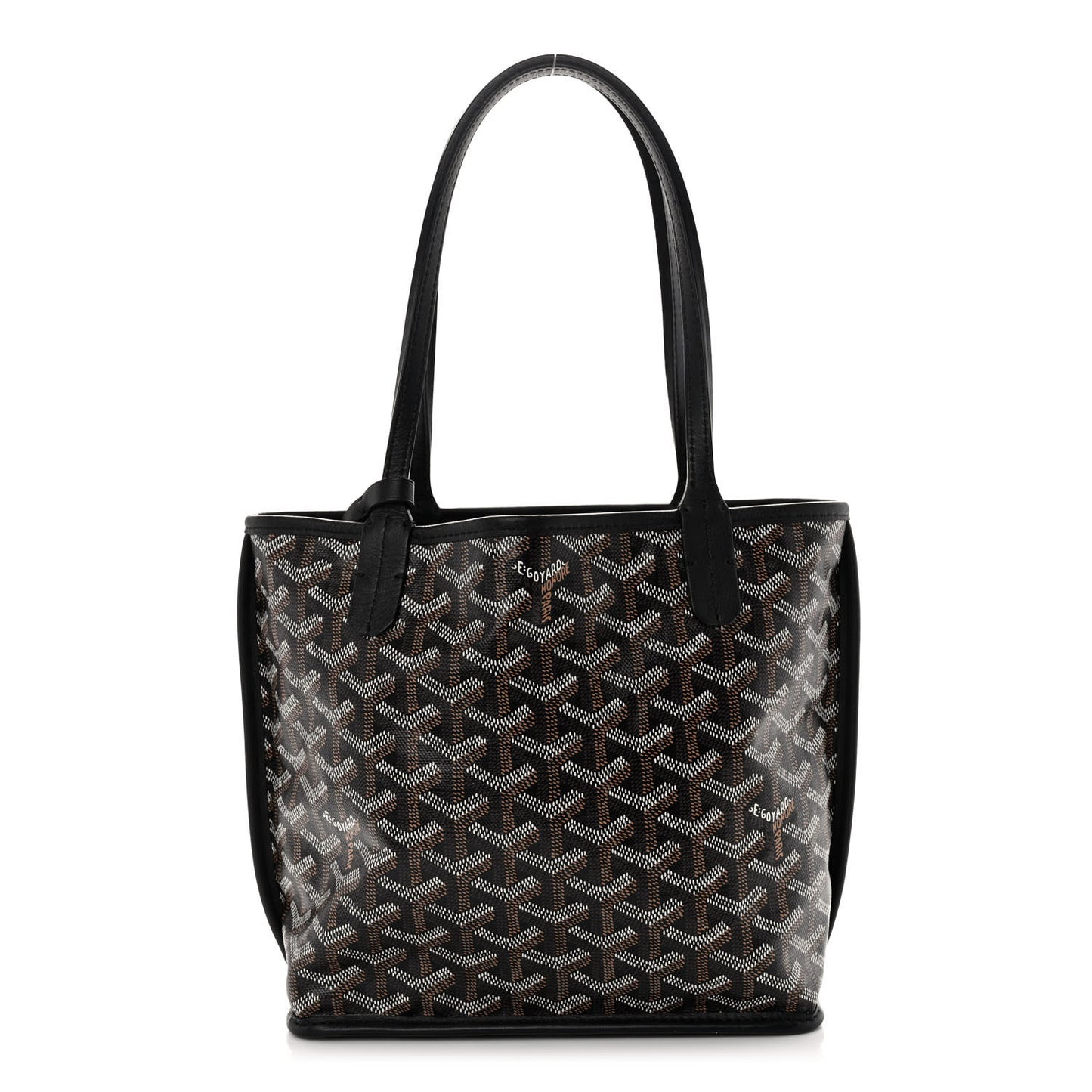 Goyardine Reversible Mini Anjou Black