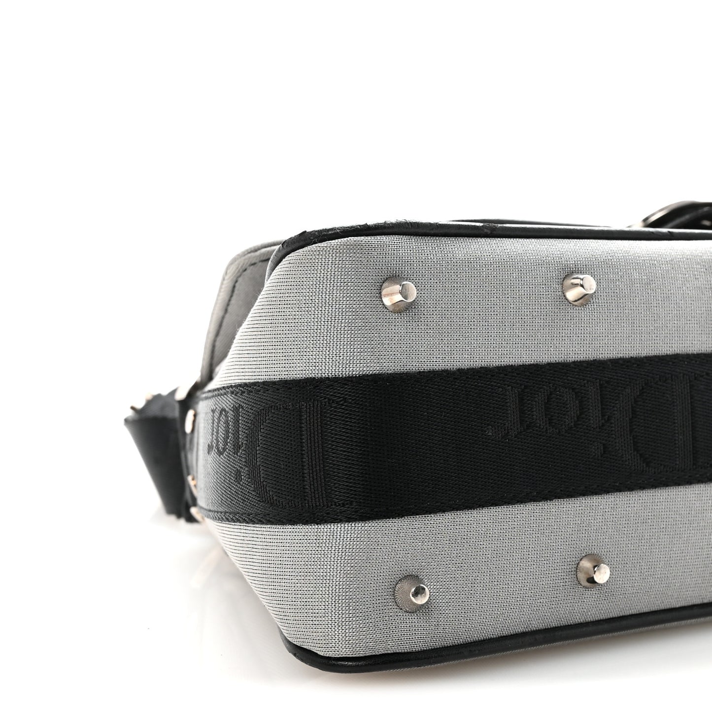 Silk Jersey Crystal Hardcore Bag Grey Black