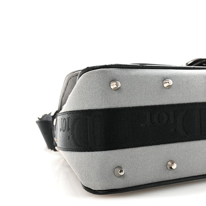 Christian Dior Silk Jersey Crystal Hardcore Bag Grey Black 9 of 10